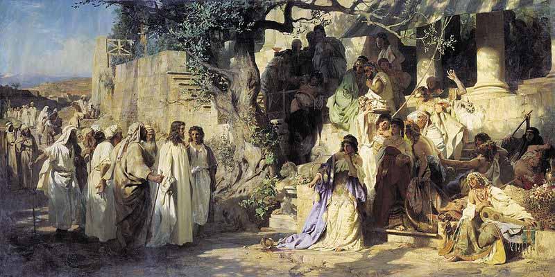 Henryk Siemiradzki Christ and Sinner, oil painting picture